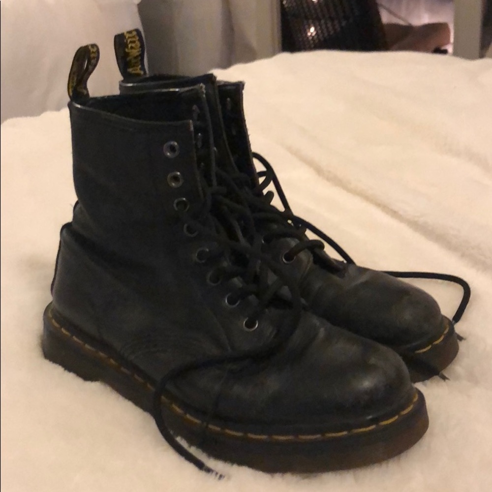 Doc Marten Leather Combat Boots